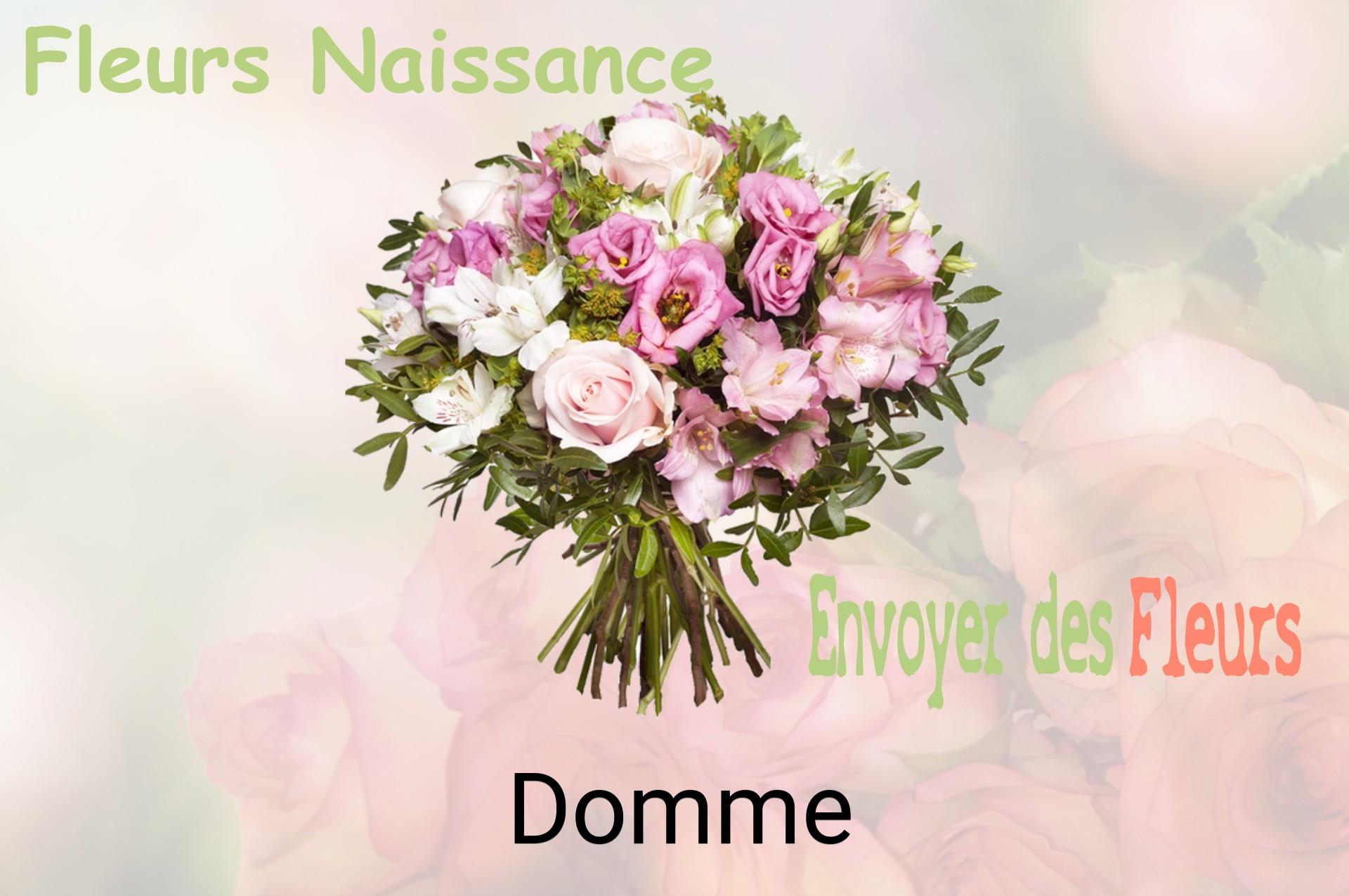 Bouquet de fleurs de naissance livré à Domme